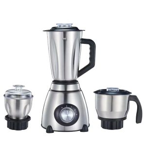 3 in 1 Stainless Steel Electric Blender Machine With Meat Chopper and Dry Food Grinder Fruit Juicer Vegetable Mixer