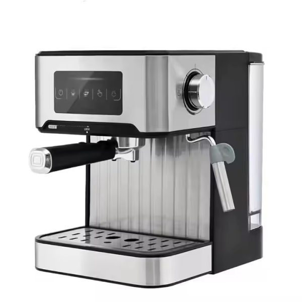 Espresso Coffee Maker (1) Professional 20 Bar Stainless Steel Italian Semi-Automatic Espresso Coffee Machine With Milk Frother